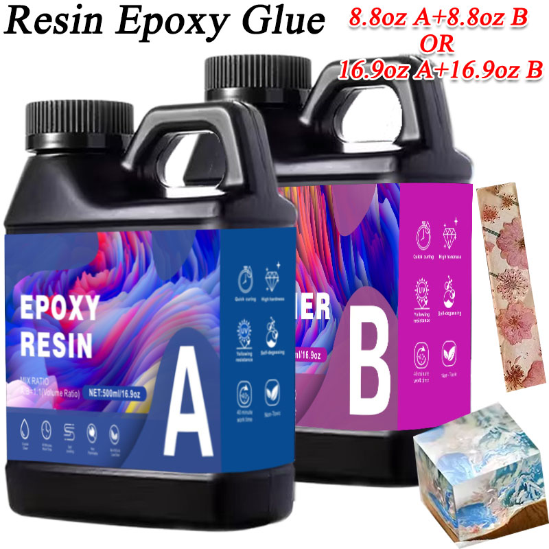 Resin Art Glue - 17.6oz/33.8oz AB 레진 에폭시 접착제 UV