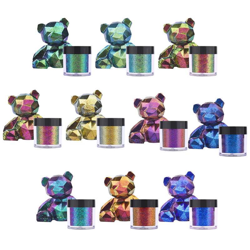Glitter Powder Resin - 거울 카멜레온 수지 안료 반짝이 매직