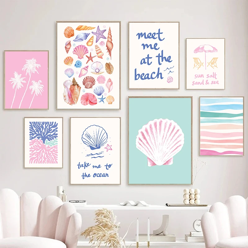 Resin Art Wall Decor - 해안 갤러리 벽 예술 여름 바다