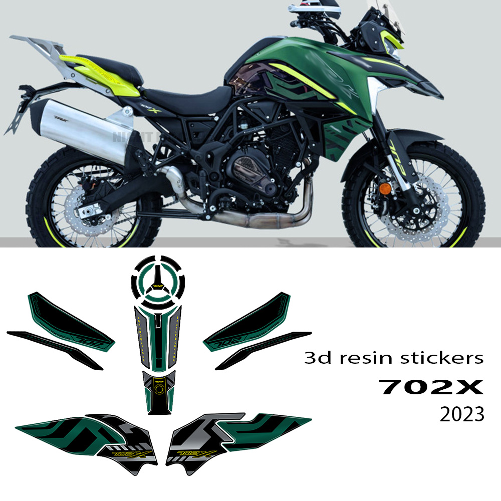Resin Art Sticker - 3D 스티커 Trk702x 오토바이 액세서리 Benelli