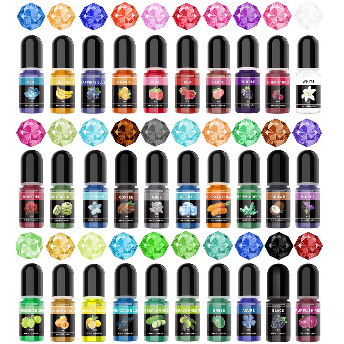Resin Art Glue - 5ml/병 에폭시 수지 안료 액체 착색제