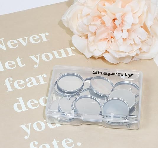 20개 스테인리스 스틸 원형 베젤 블랭크 펜던트 트레이 - Resin Art Bracelet 리뷰 및 가격