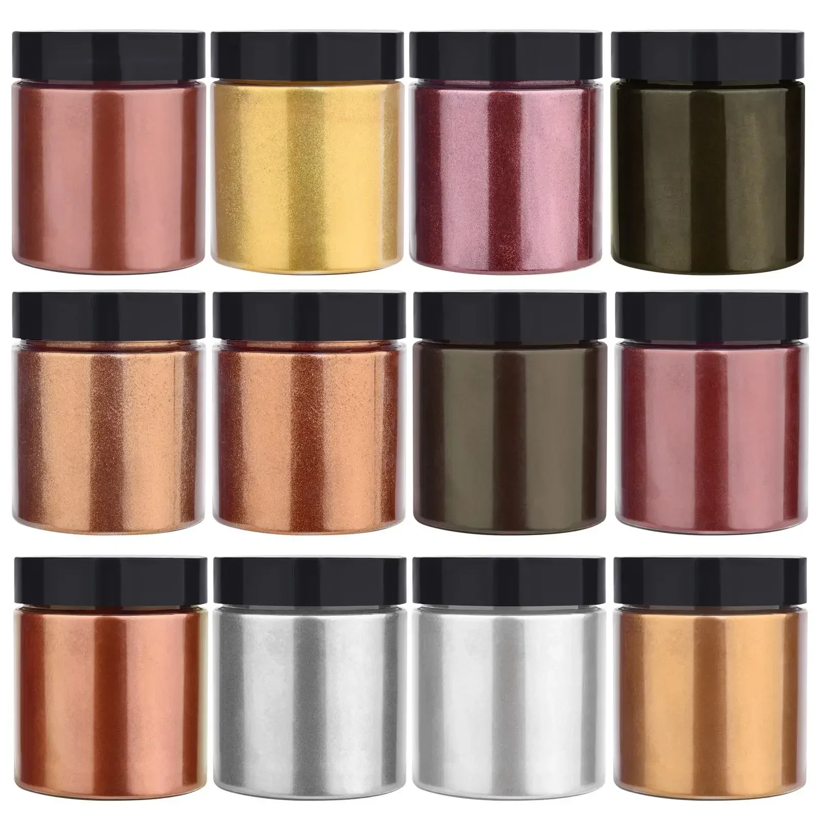 50g/병 메탈릭 글리터 파우더 금색 은색 색소 진주  - Glitter Powder Resin 리뷰 및 가격