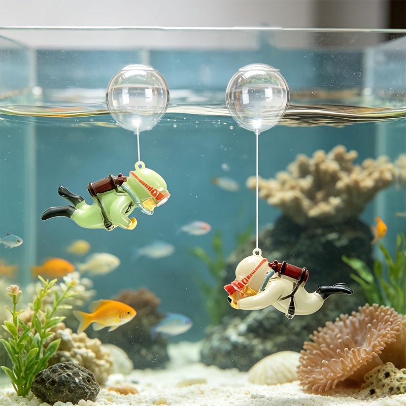 수족관 레진 장식 미니 다이버 조각상 야광 플로팅 볼  - Resin Art Underwater 리뷰 및 가격