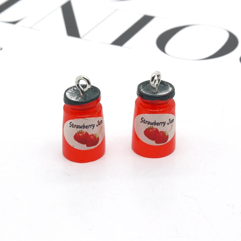10개/팩 딸기 사과 과일잼 레진 귀걸이 참 DIY 귀 - Resin Art Bracelet 리뷰 및 가격