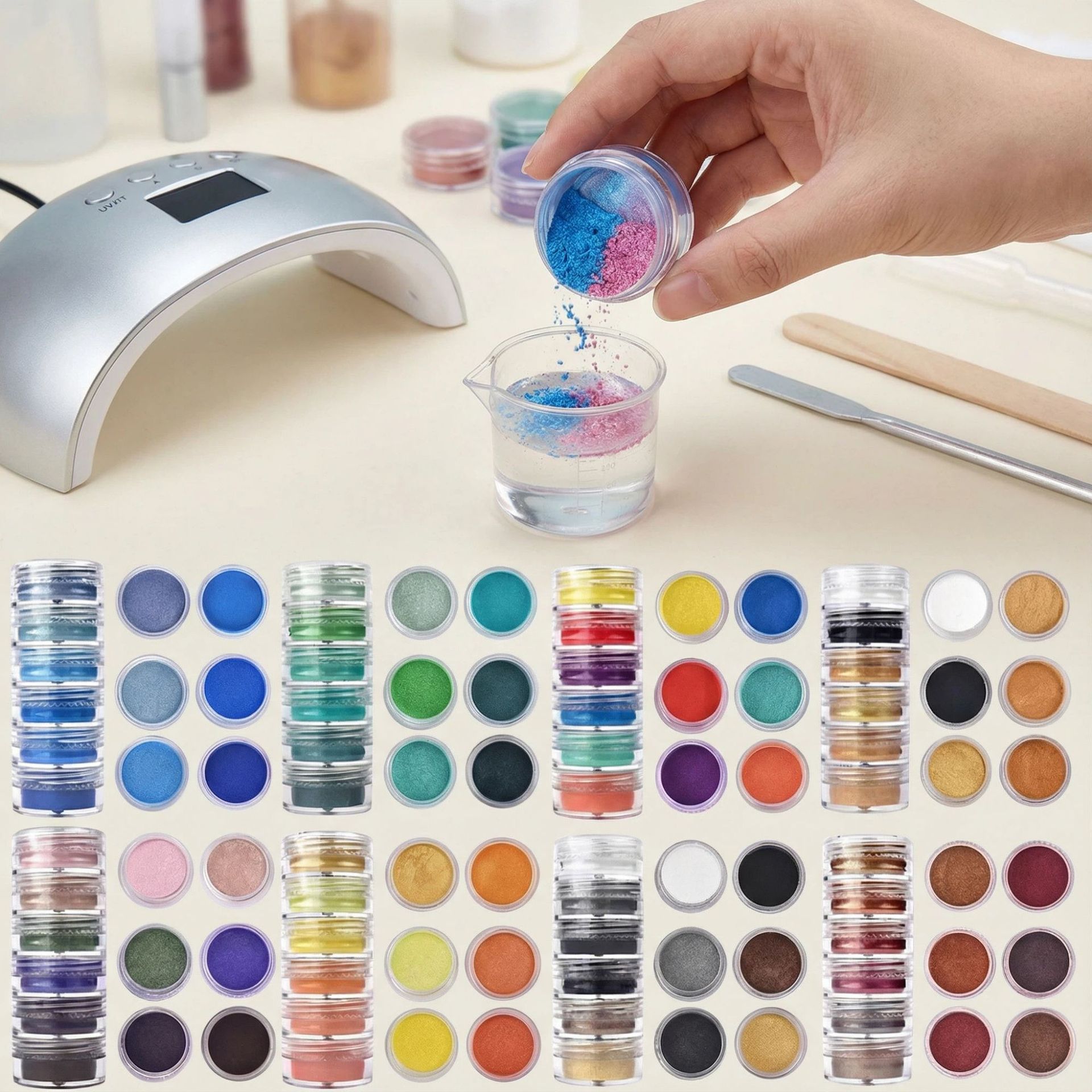 24/60 컬러 펄 마이카 글리터 파우더 - 에폭시 레 - Glitter Powder Resin 리뷰 및 가격
