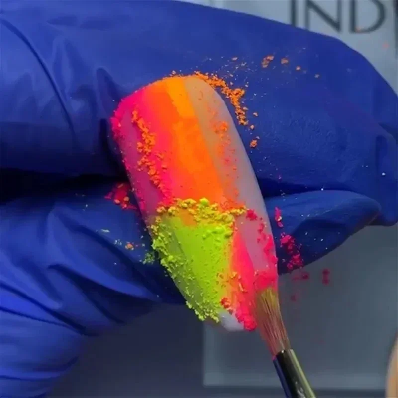 형광 운모 분말 에폭시 송진 안료, 네온 네일 아이섀도 - Glitter Powder Resin 리뷰 및 가격