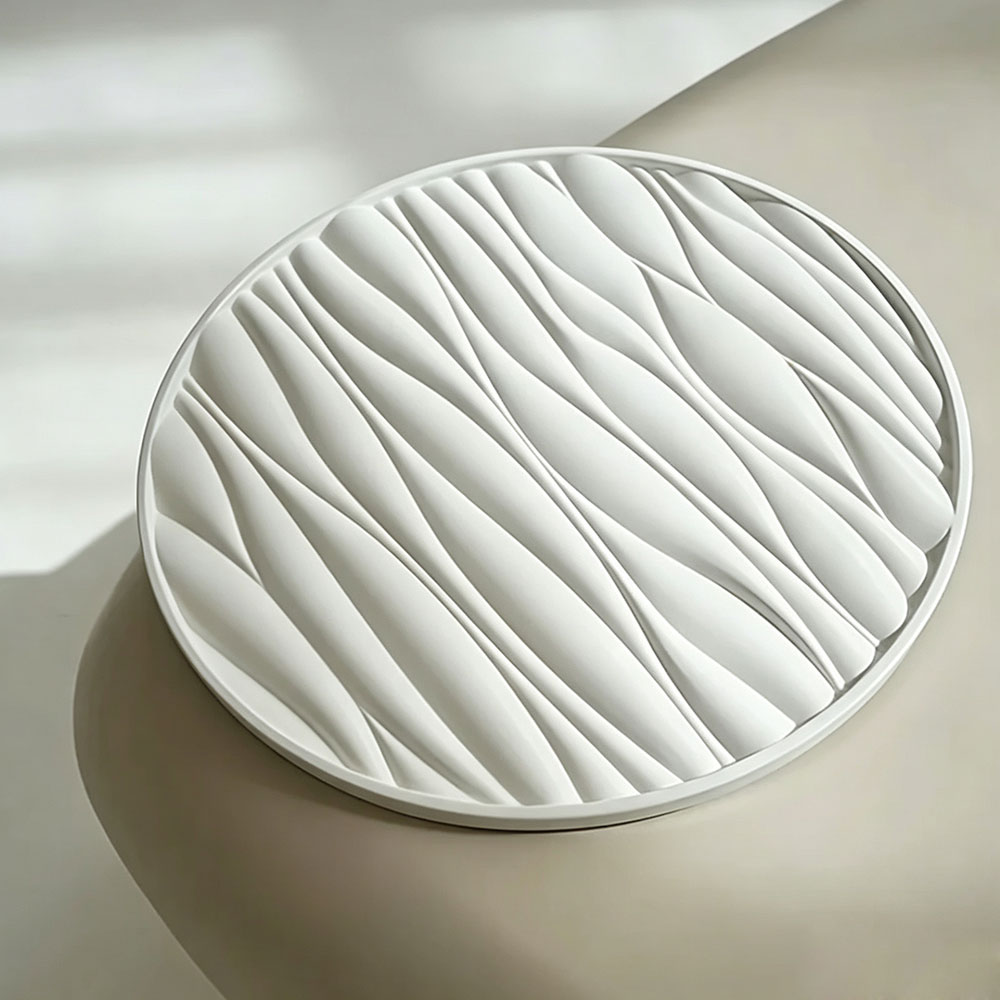 대형 원형 트레이 실리콘 몰드 웨이브 시멘트 석고 트레 - Resin Art Glue 리뷰 및 가격