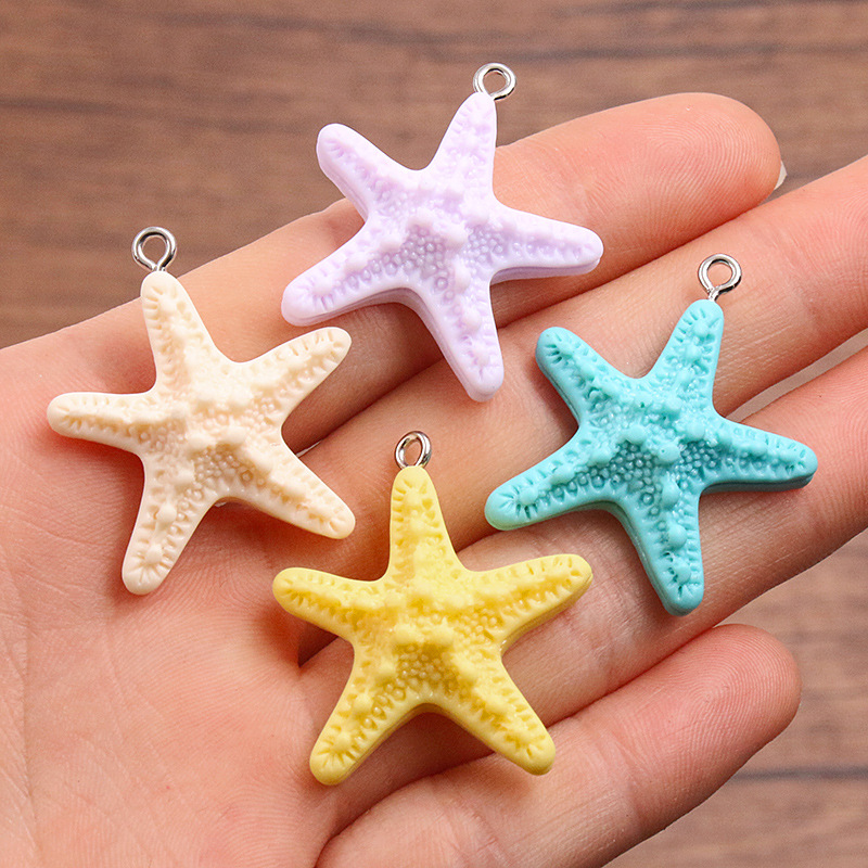 10개 도파민 컬러 불가사리 레진 참 오션 펜던트 DI - Resin Art Bracelet 리뷰 및 가격