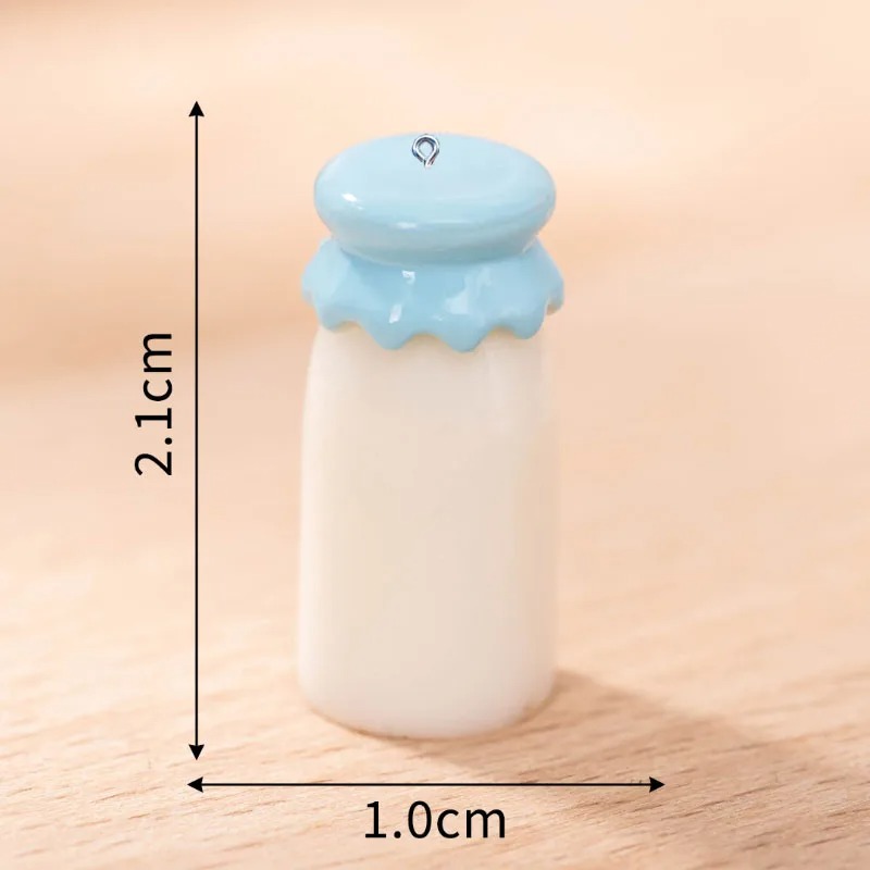 10Pcs 미니 우유 병 수지 매력 펜던트 쥬얼리 만들 - Resin Art Bracelet 리뷰 및 가격