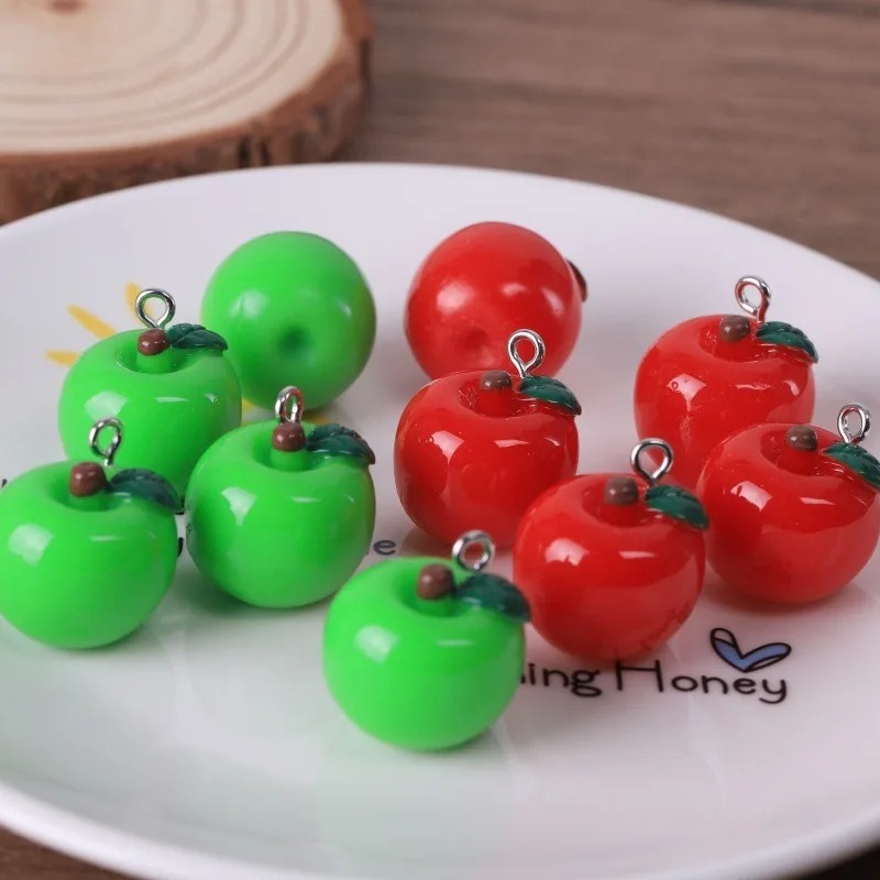 10 조각 현실적인 3D 딸기 토마토 사과 미니 과일  - Resin Art Bracelet 리뷰 및 가격