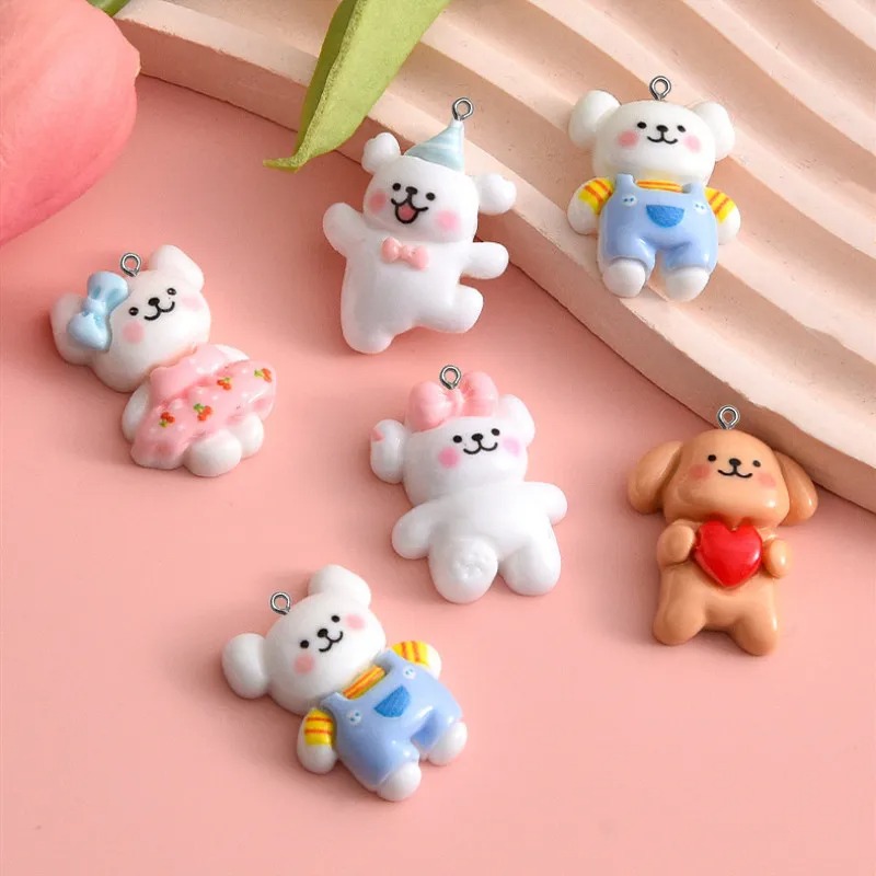 10개 만화 강아지 레진 참 키링 펜던트 쥬얼리 만들기 - Resin Art Bracelet 리뷰 및 가격