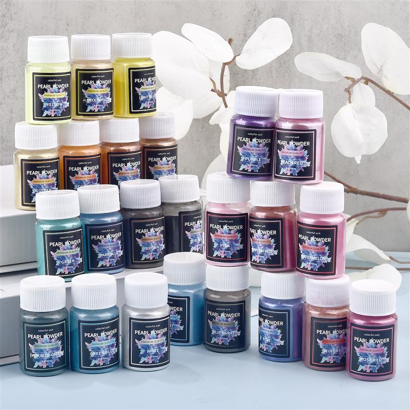 에폭시 송진 염료 운모 분말 분말 분말 안료 세트, 송 - Pearl Powder Resin 리뷰 및 가격