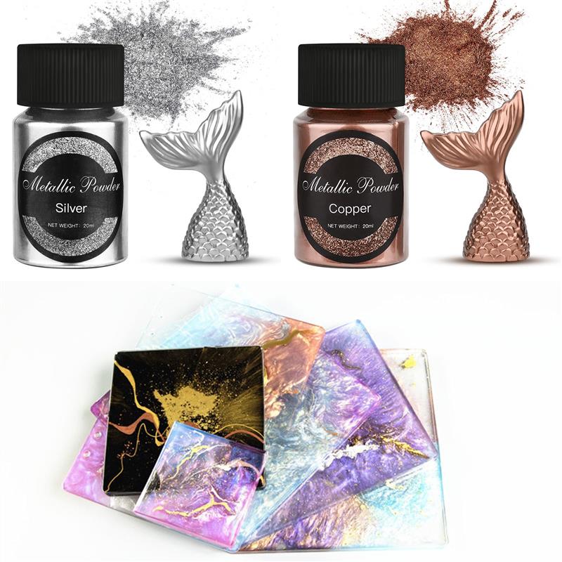 20 Ml 쉬머 메탈릭 골드 실버 컬러 안료 진주 빛  - Pearl Powder Resin 리뷰 및 가격