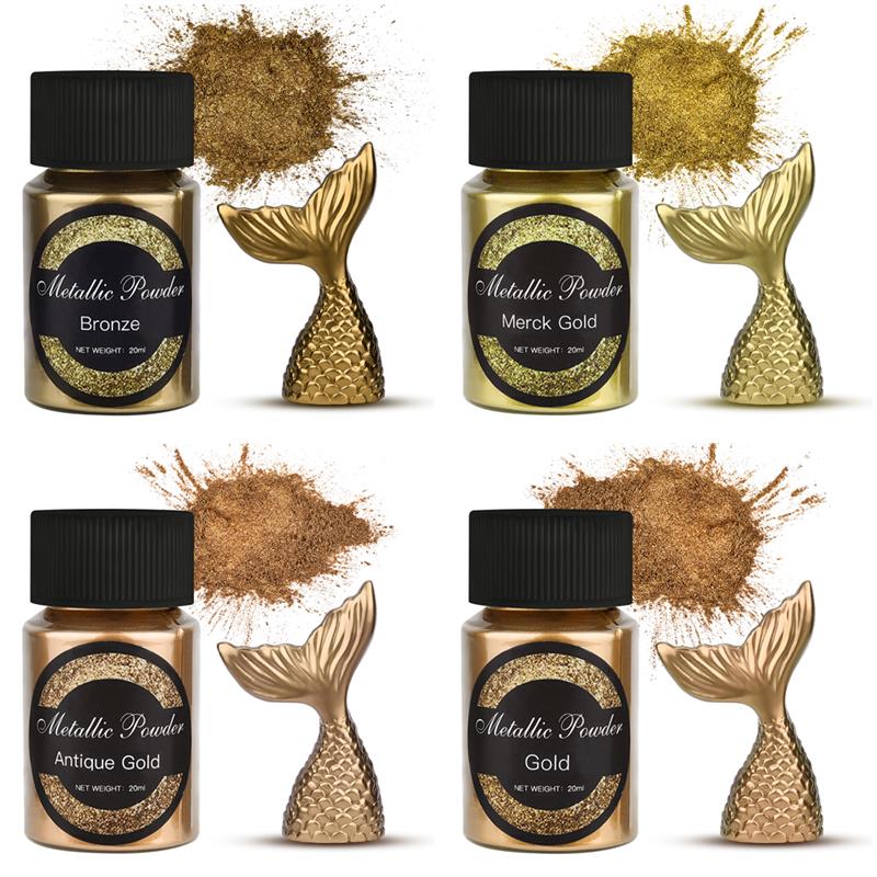 20 Ml 쉬머 메탈릭 골드 실버 컬러 안료 진주 빛  - Pearl Powder Resin 리뷰 및 가격
