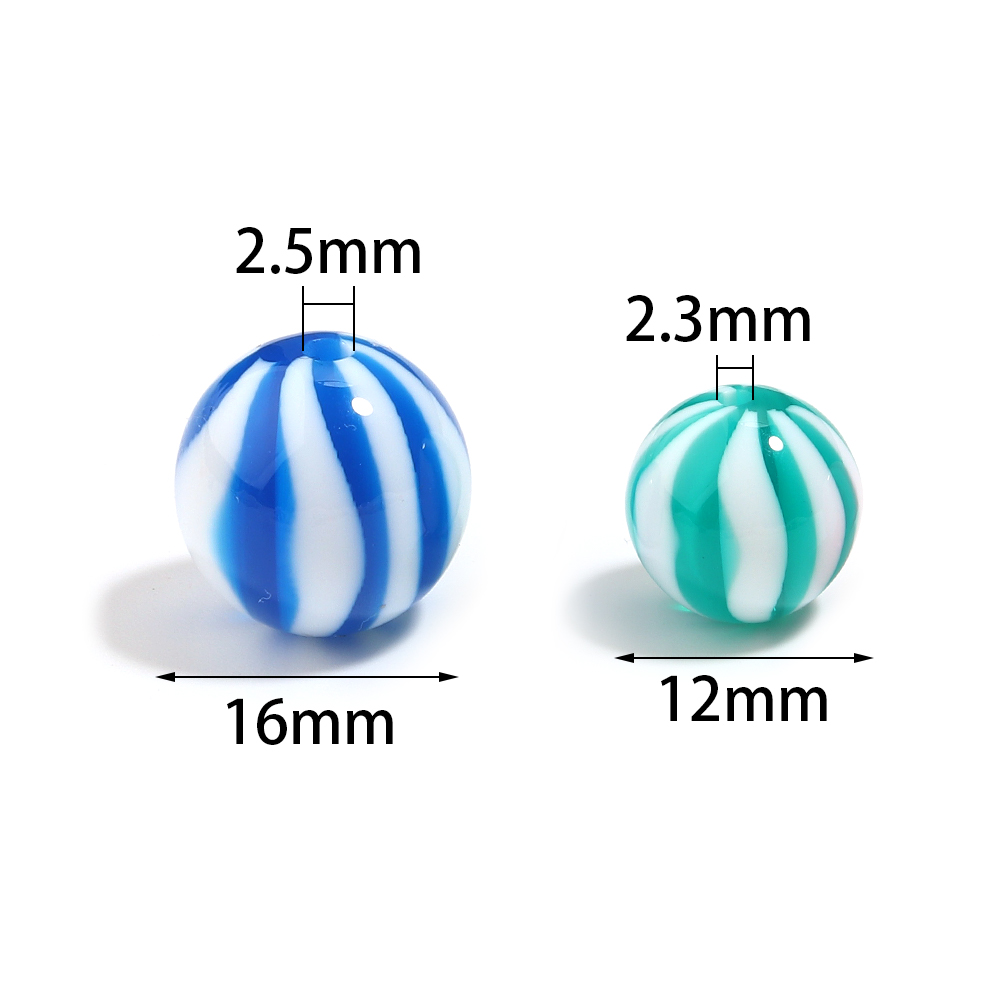 10-20pcs 12/16mm 캔디 컬러 스트라이프 비 - Resin Art Bracelet 리뷰 및 가격