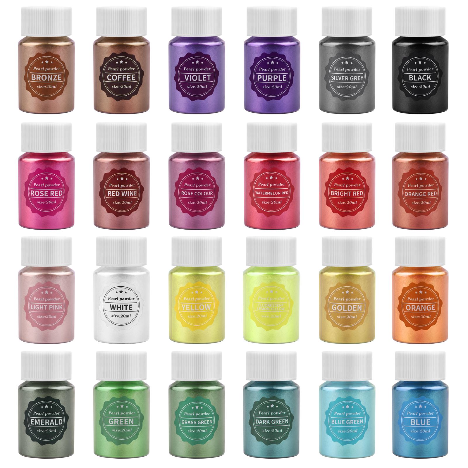 6 Pcs-Set 에폭시 수지 염료 운모 분말 분말 안 - Pearl Powder Resin 리뷰 및 가격